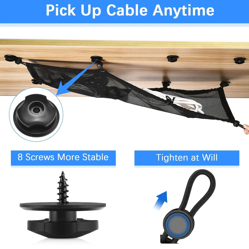 Under Desk Cable Management Net