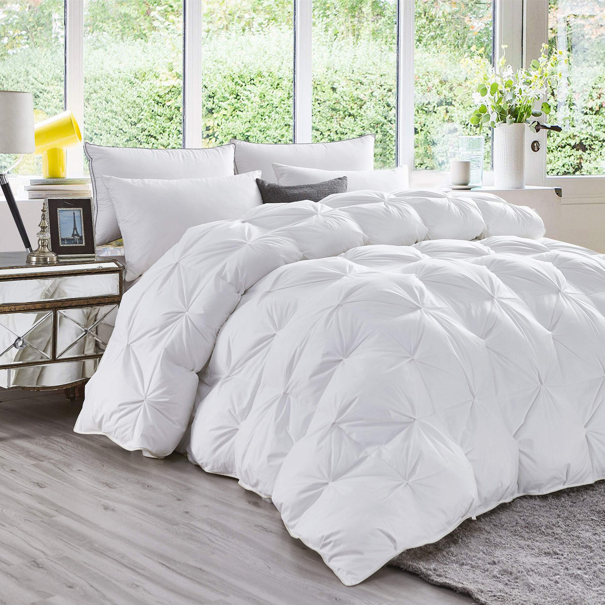 Goose Down Pinch Pleat Comforter