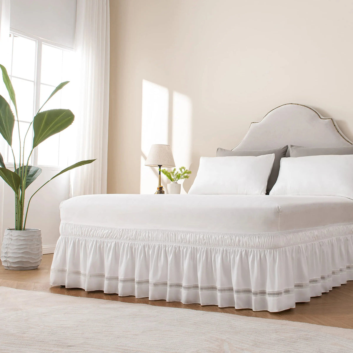 Crochet Lace Bed Skirt