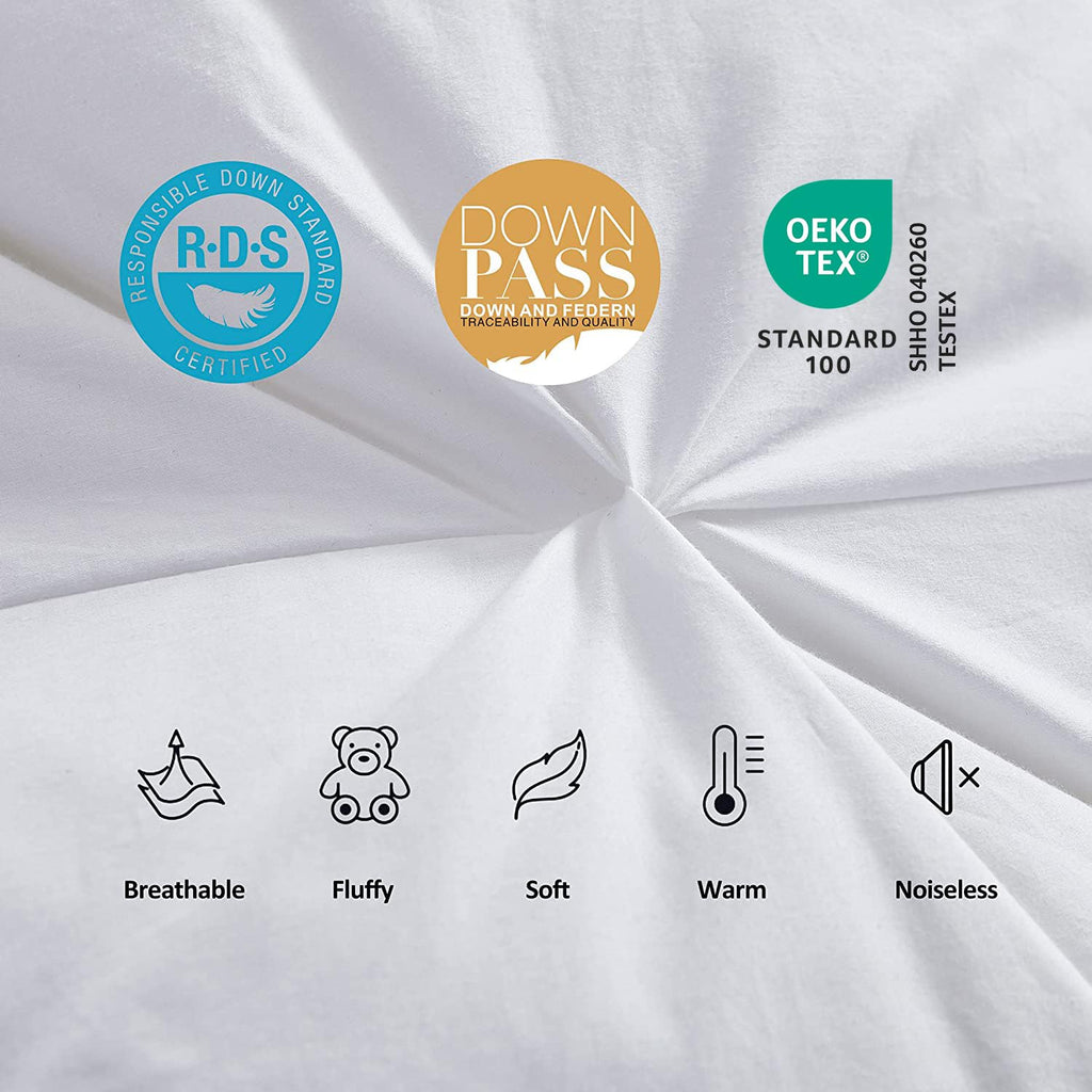 Goose Down Pinch Pleat Comforter