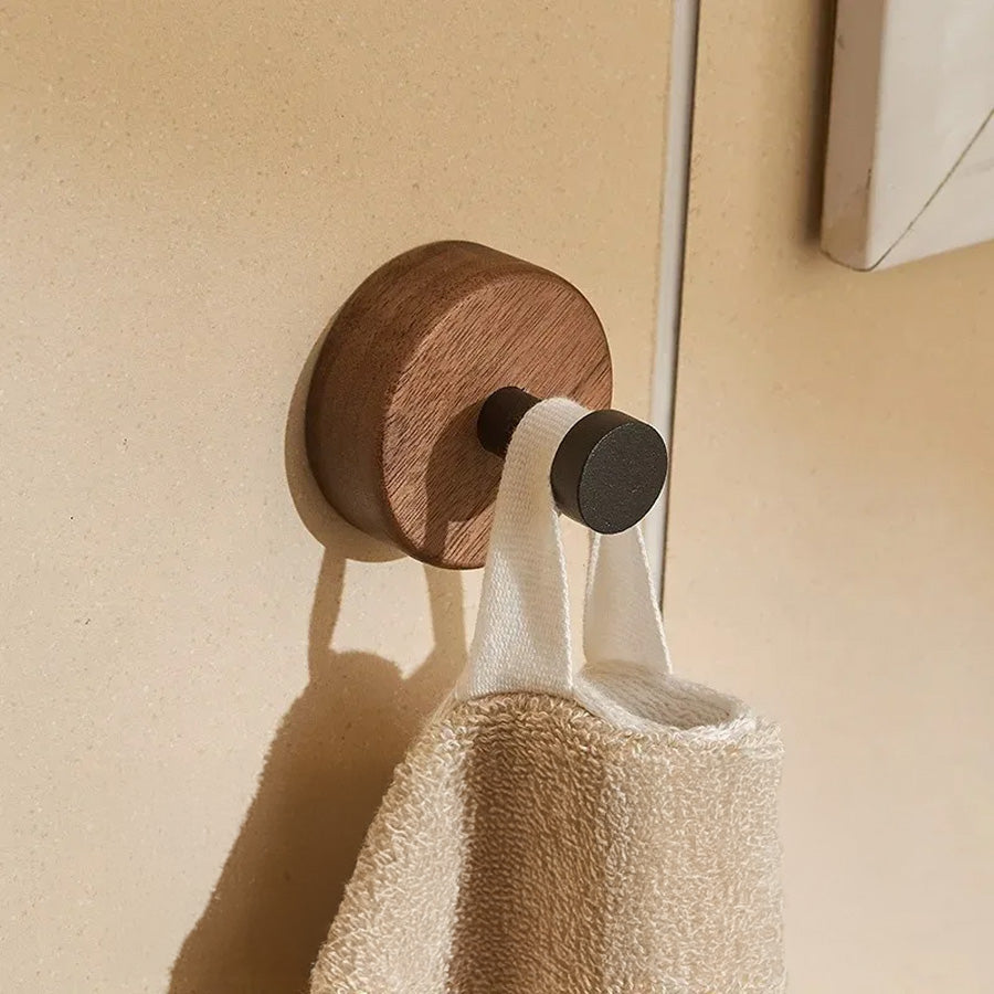 Walnut Self Adhesive Hook (4 Pcs)