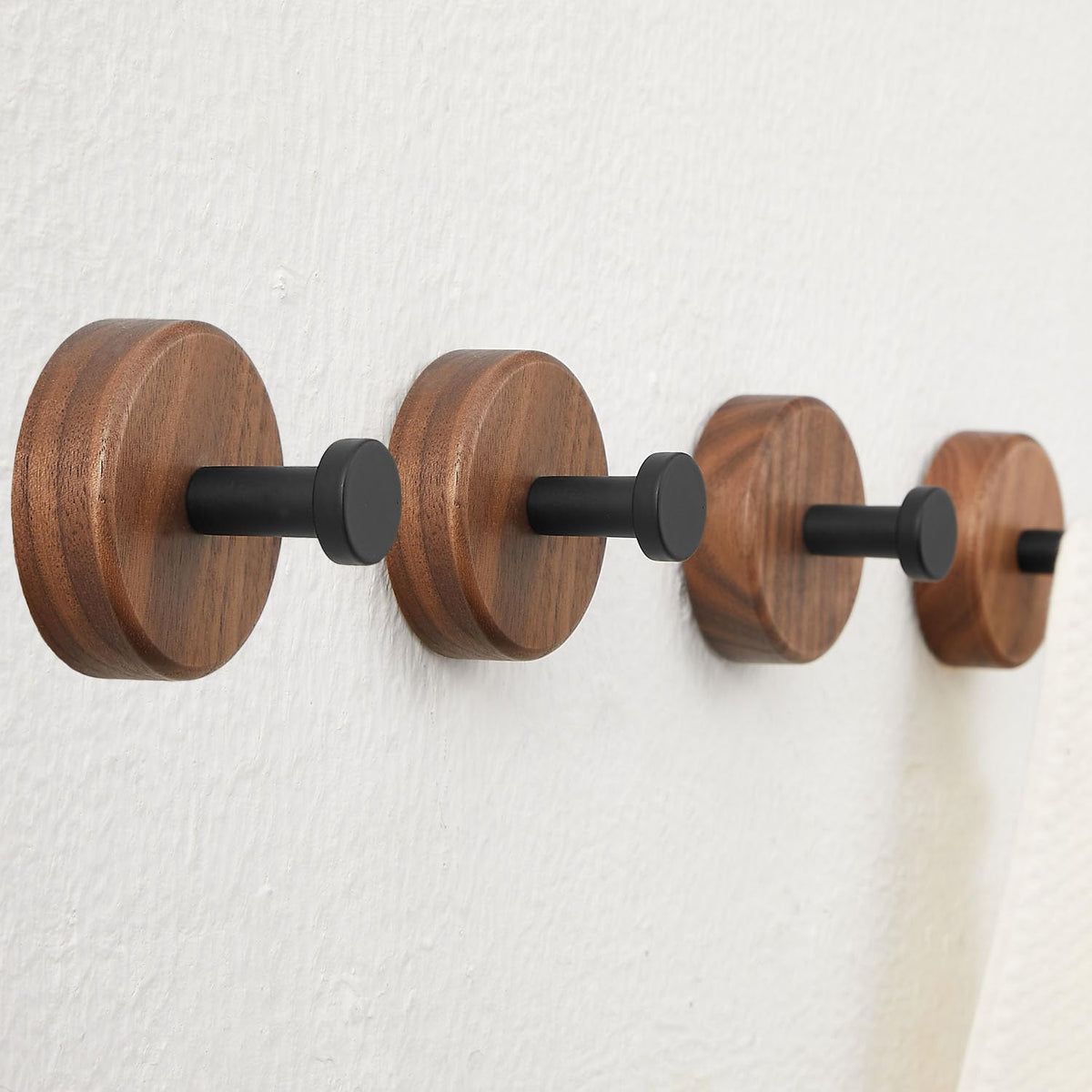 Walnut Self Adhesive Hook (4 Pcs)