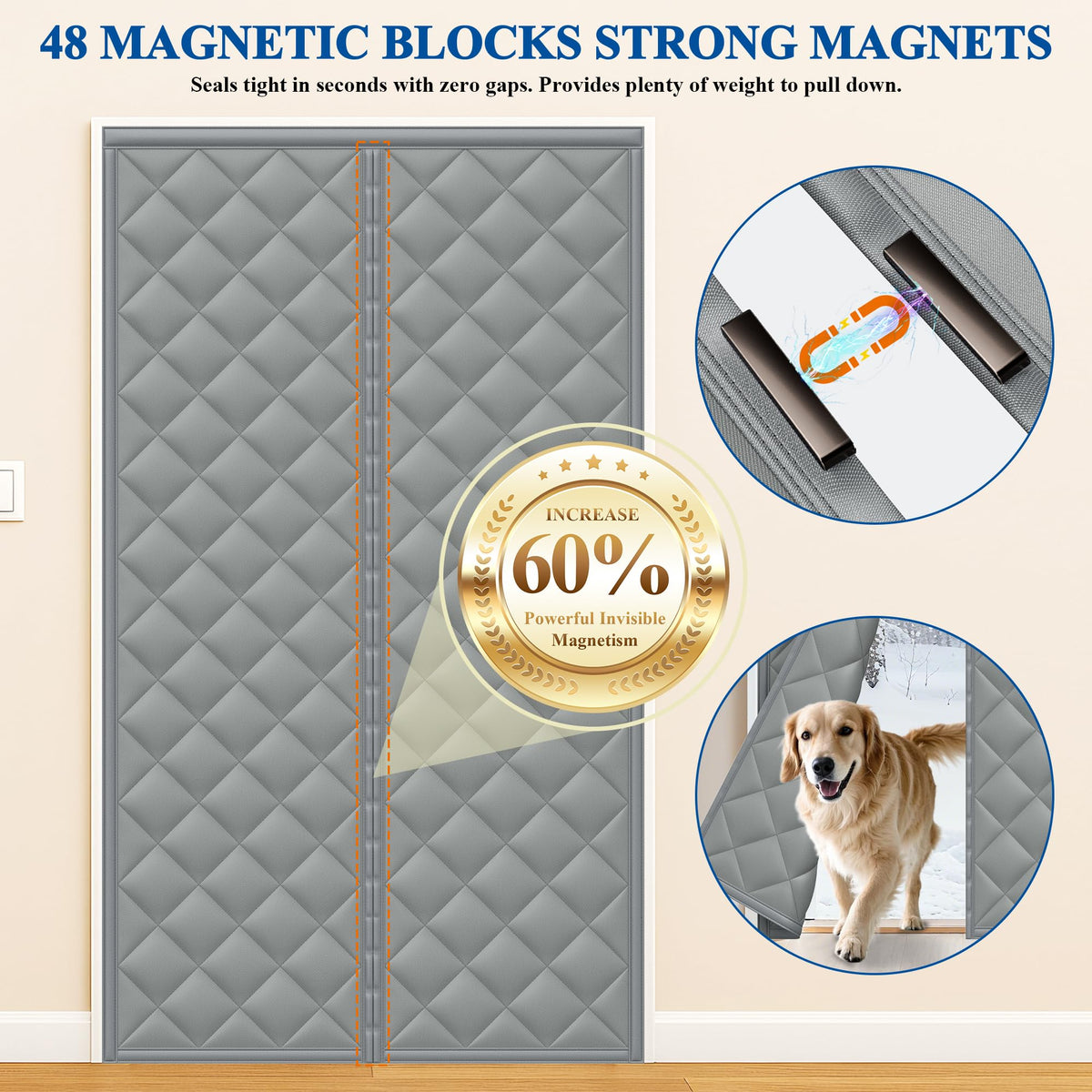 Magnetic Cotton Door Curtain