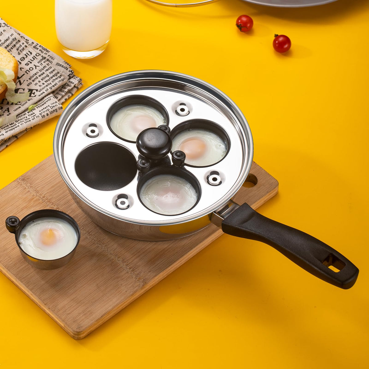 Stainless Steel Egg Poacher Pan