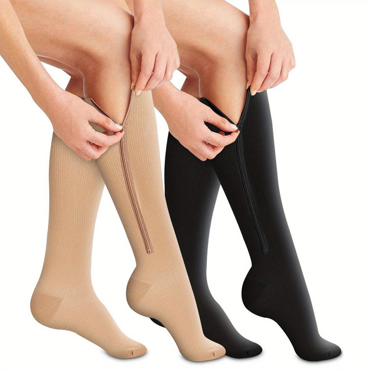 Zipper Compression Socks