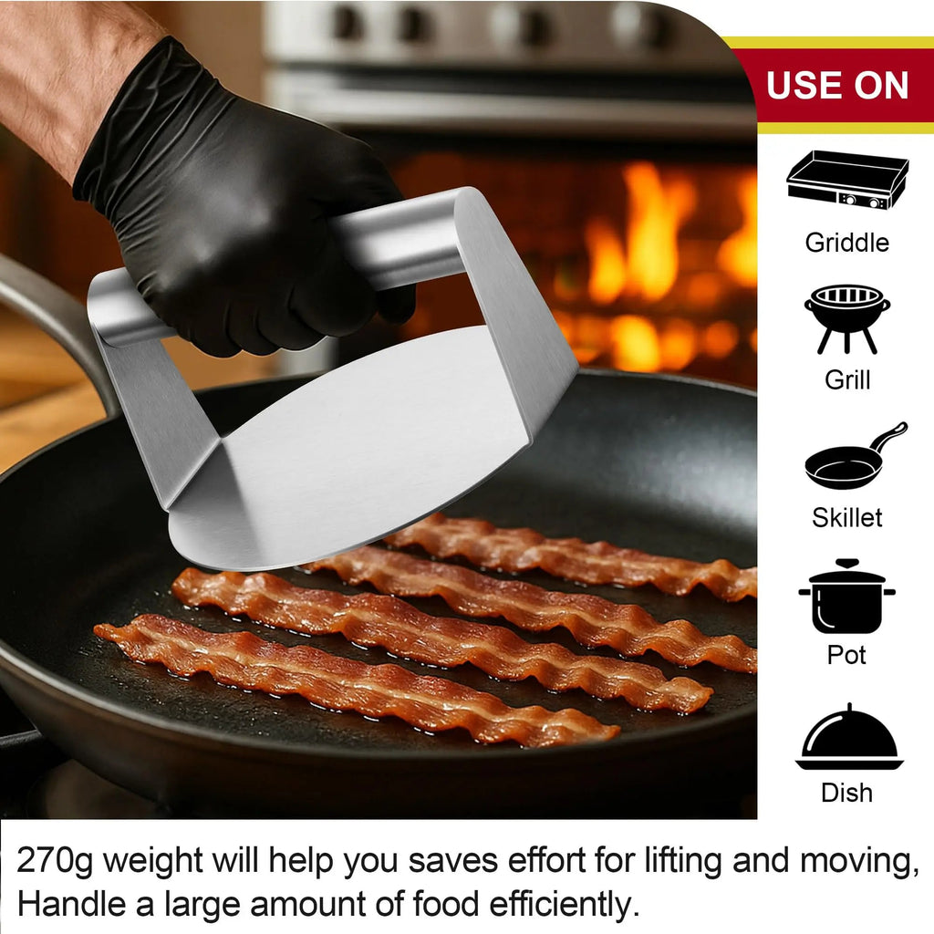 Stainless Steel Smash Burger Press