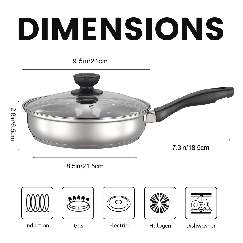 Stainless Steel Egg Poacher Pan