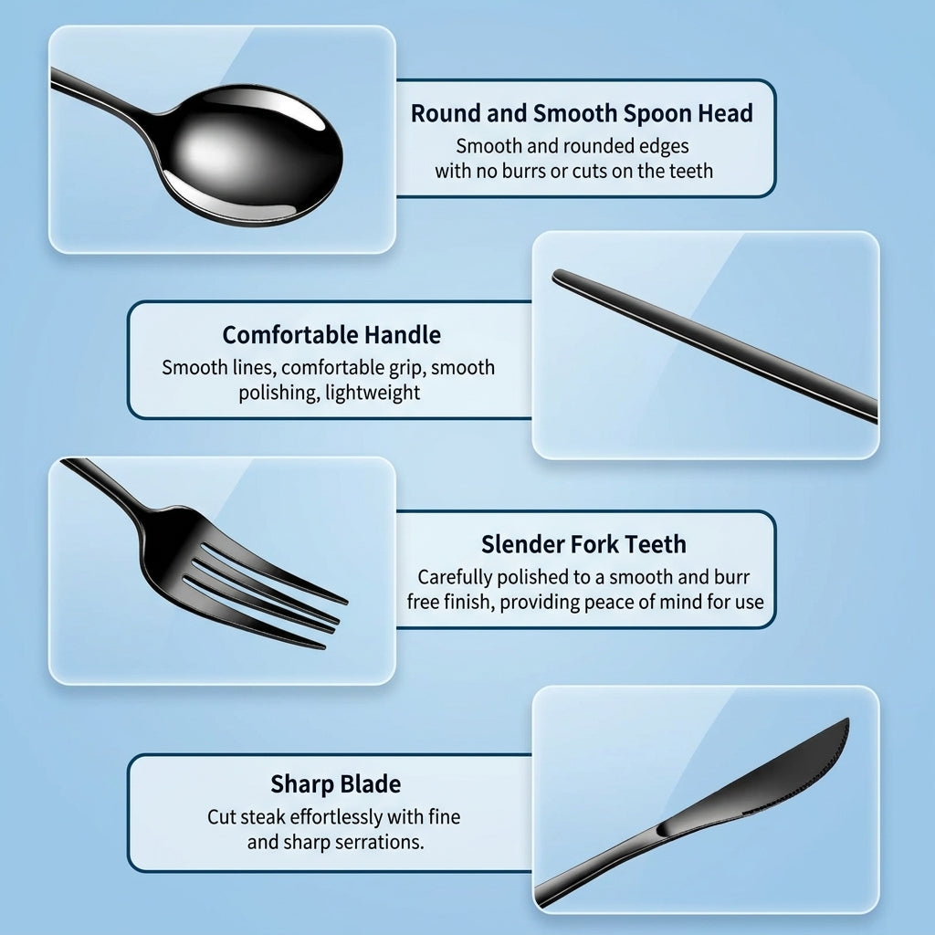 Stainless Steel Cutlery Set (16 Pcs)