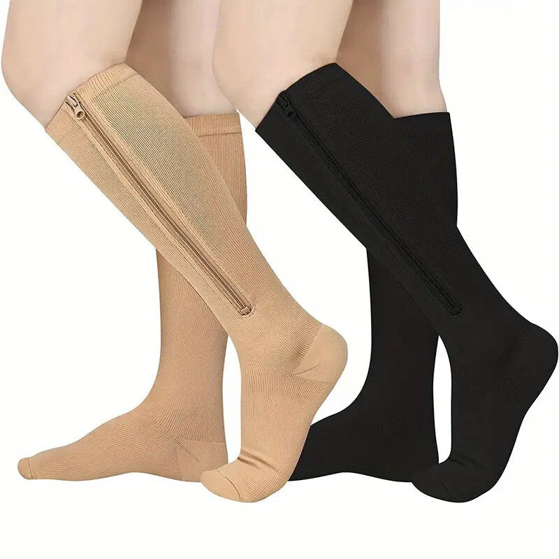 Zipper Compression Socks