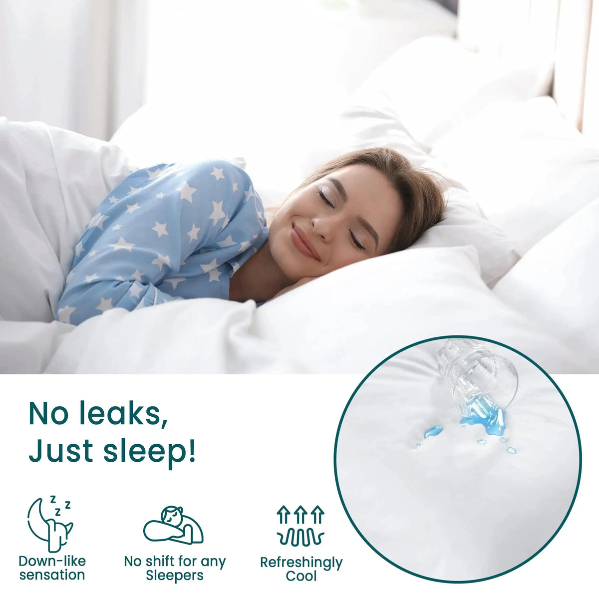 Waterproof Zippered Pillow Protector