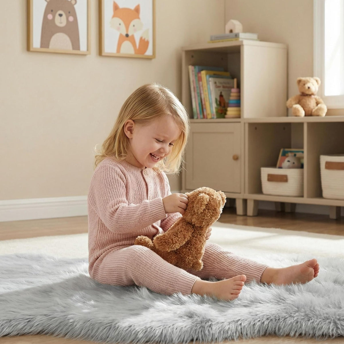 Faux Fur Shaggy Rug