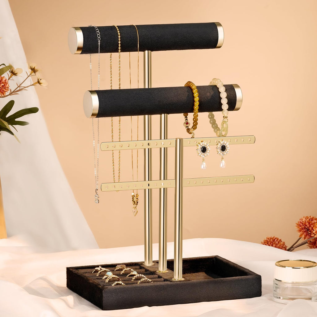 3 Tier Velvet Bracelet Display Stand