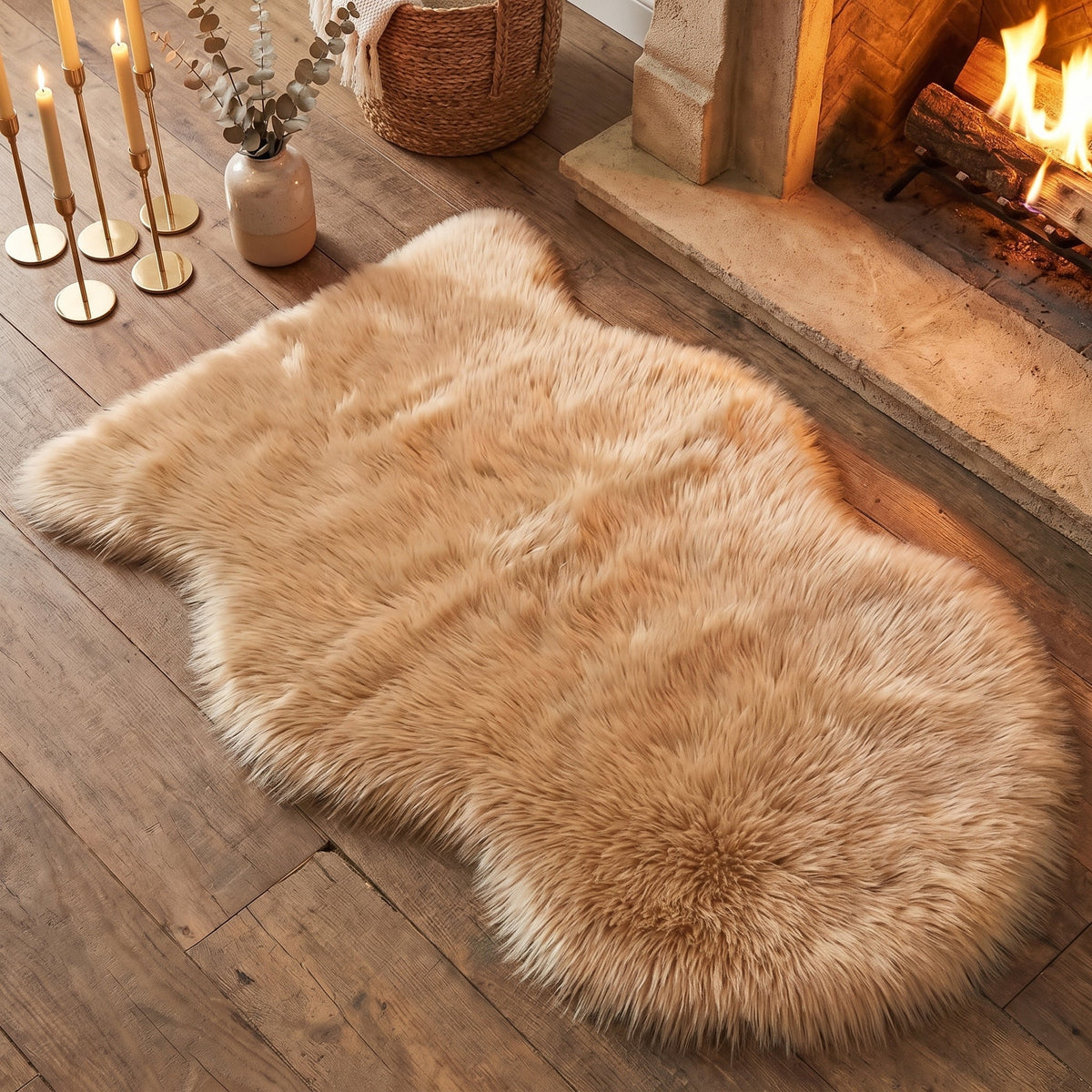 Faux Fur Shaggy Rug