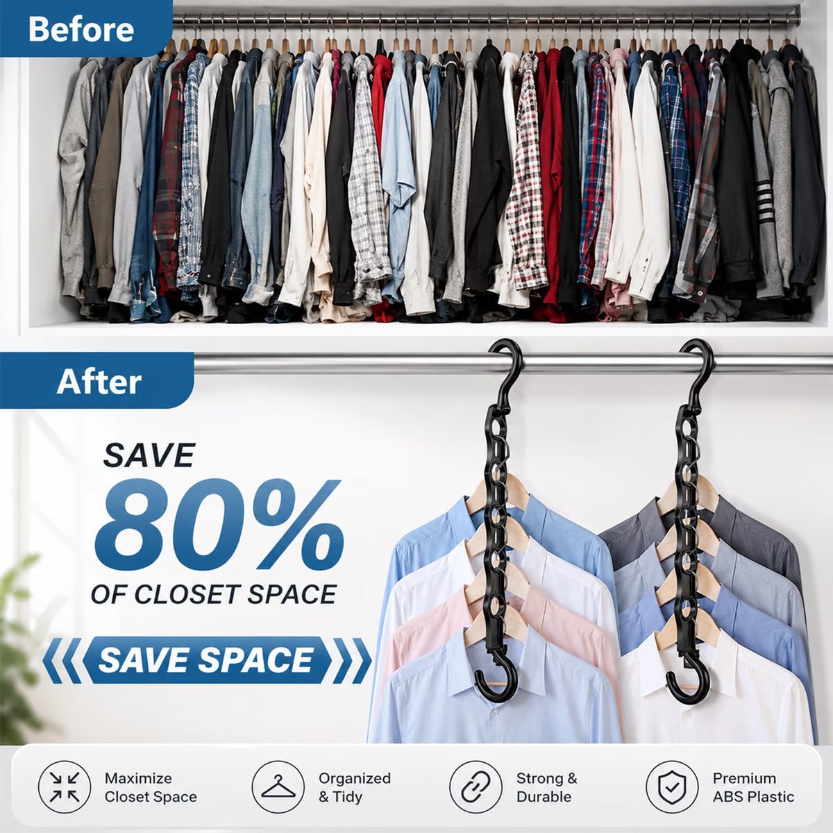Magic Space Saving Clothes Hangers