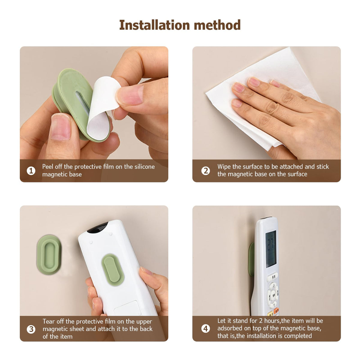 Magnetic Remote Control Holder (3 Pcs)