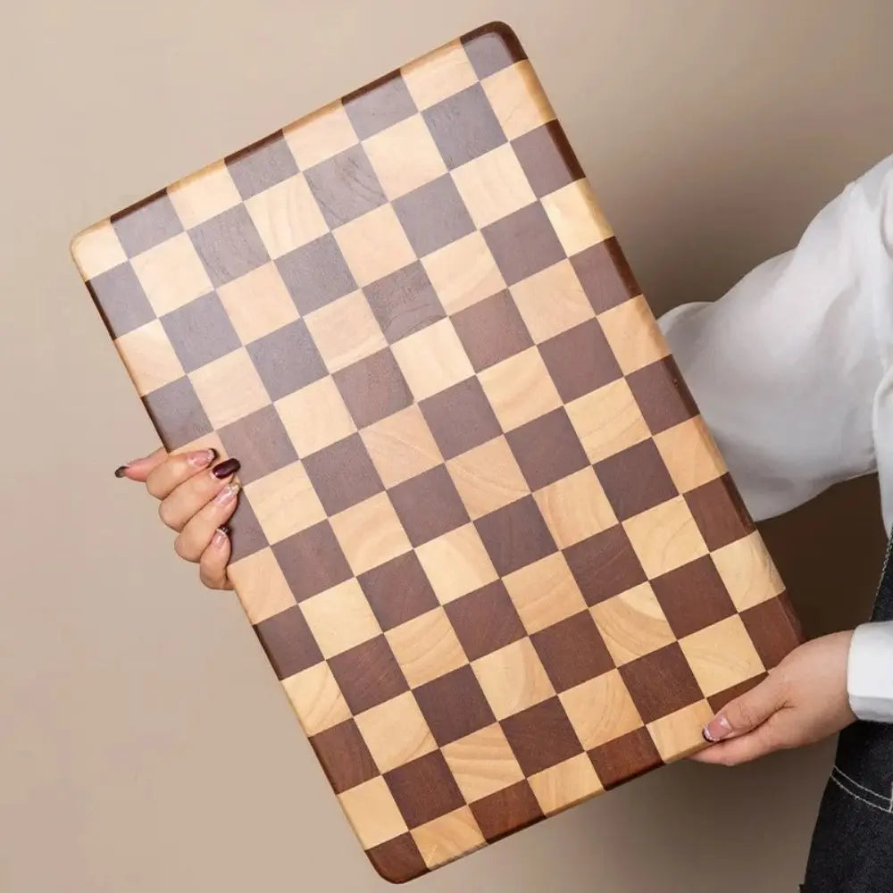 Checkered Wood Cutting Board