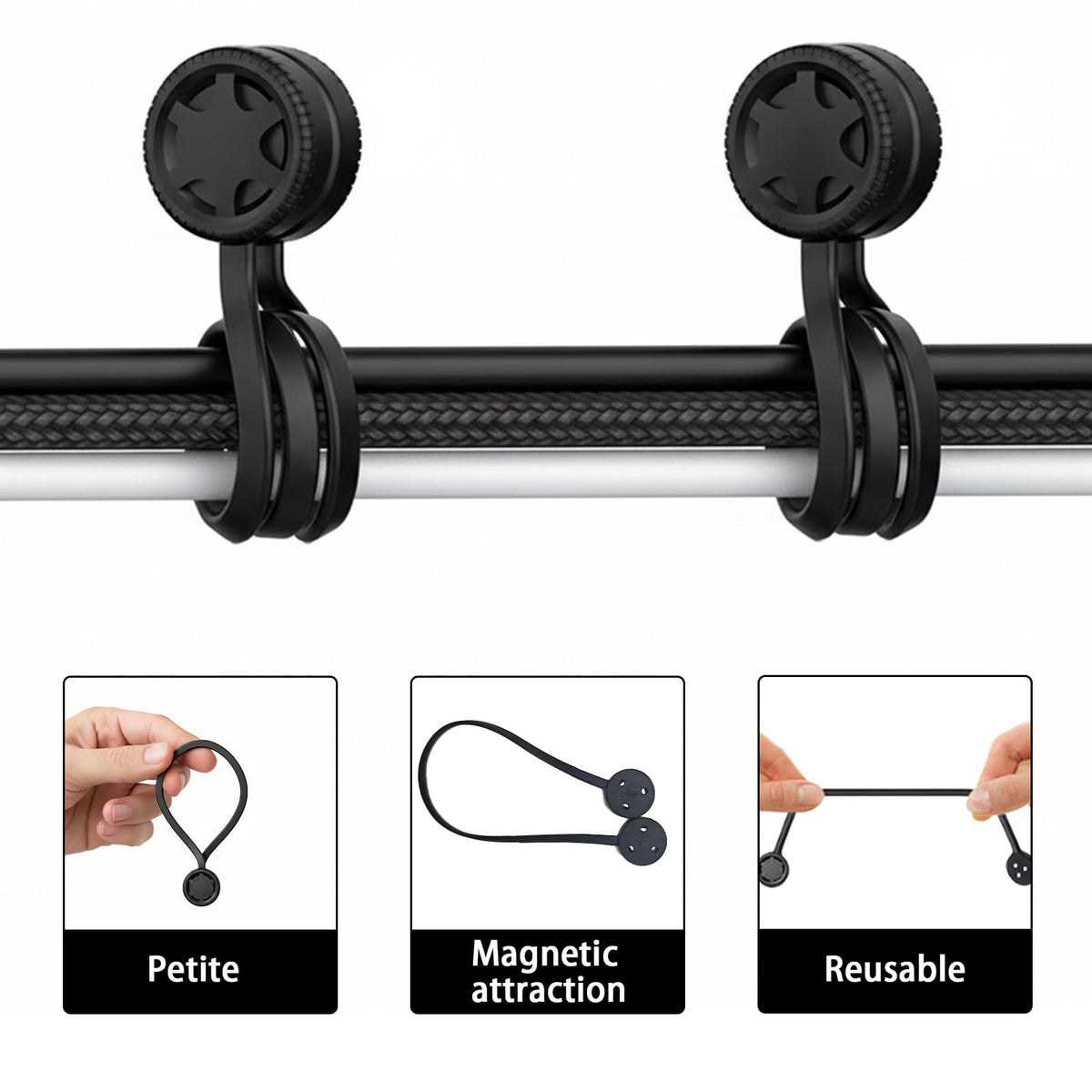 Magnetic Cable Ties (3 Pcs)