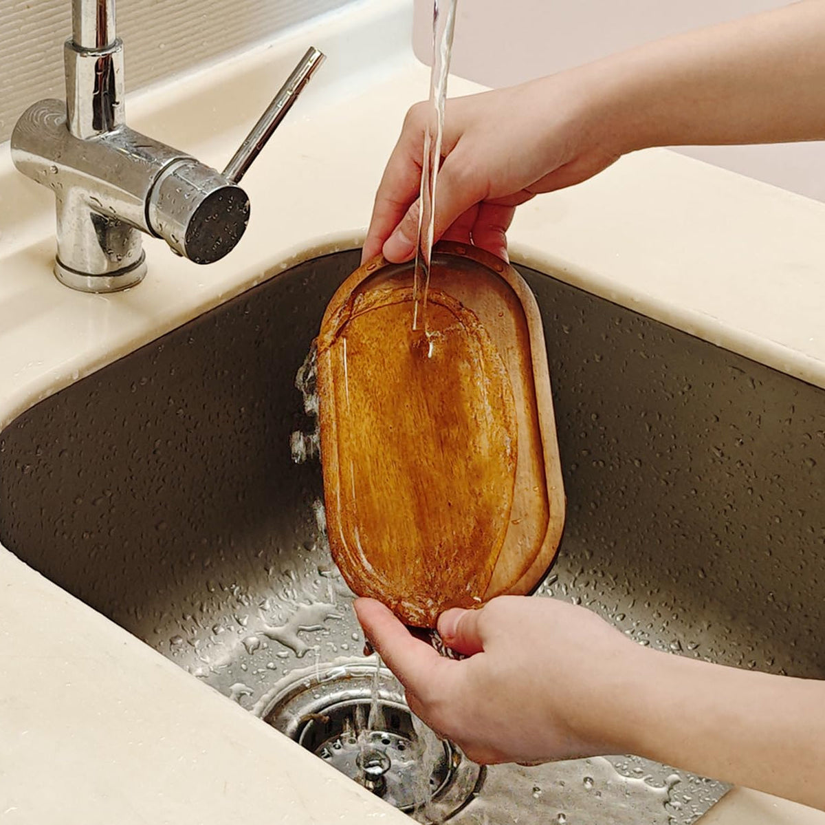 Wooden Serving Tray Set (3 Pcs)