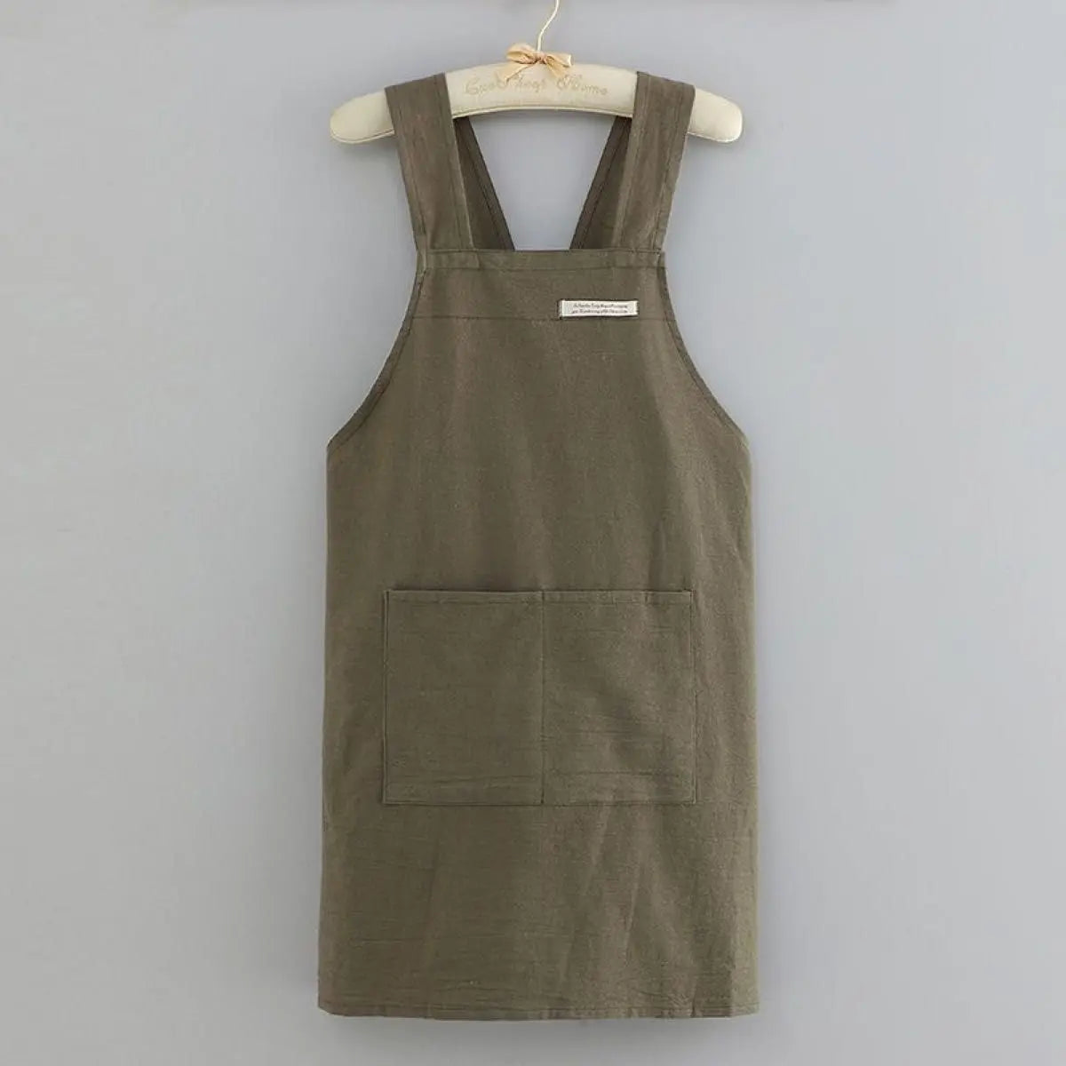 Cross Back Cotton Linen Apron