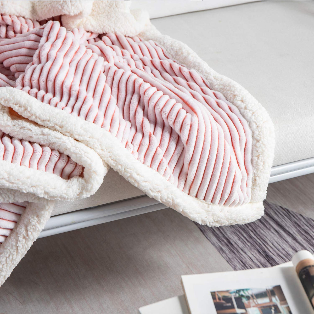 Ribbed Flannel Blanket