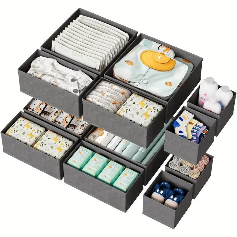 Foldable Drawer Organizer Set (12 Pcs)