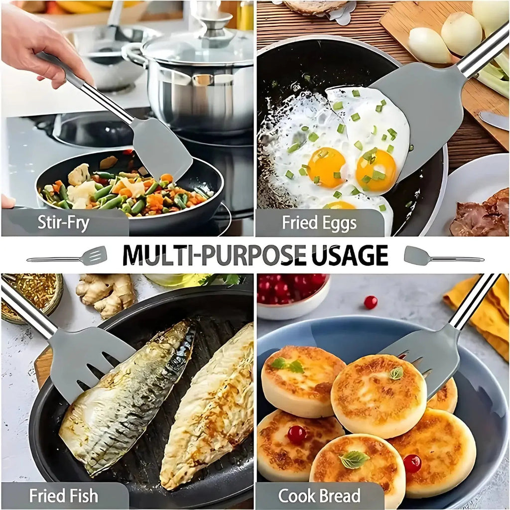 Silicone Turner Spatula Set (2 Pcs)