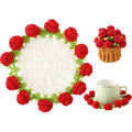 Rose Crochet Coasters