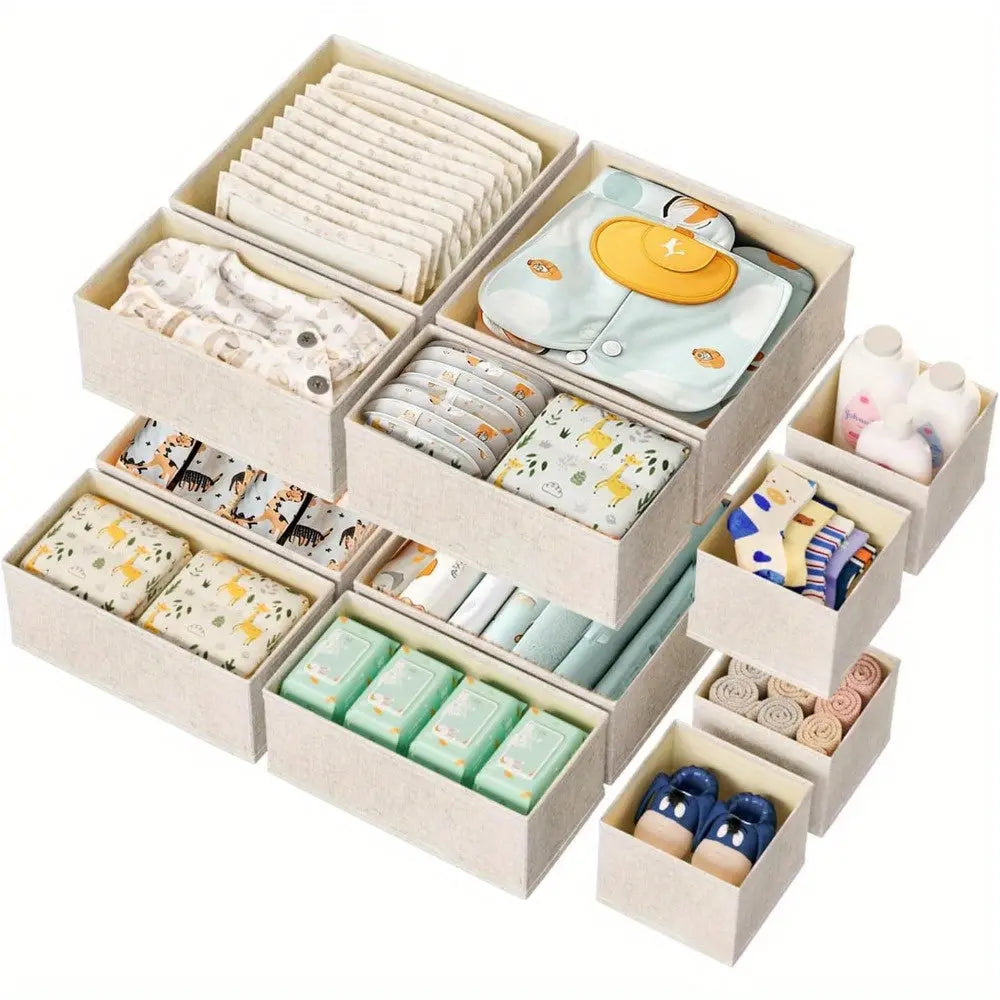 Foldable Drawer Organizer Set (12 Pcs)