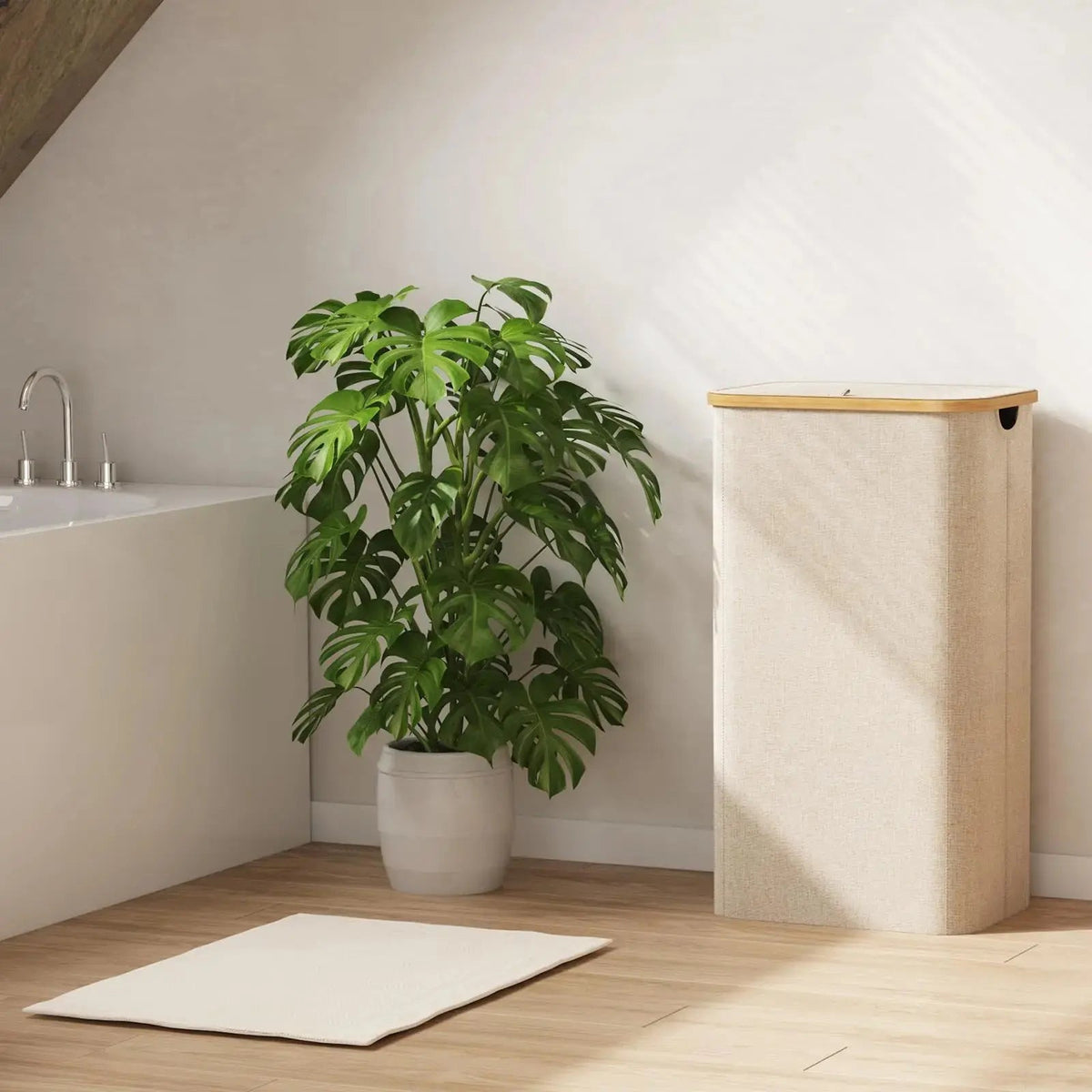 Foldable Laundry Basket with Lid