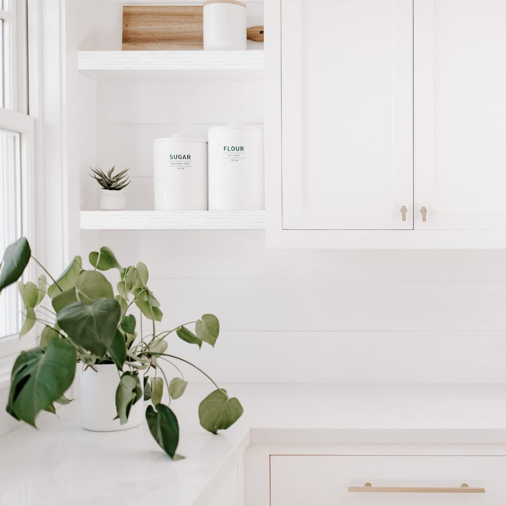 White Wooden Floating Shelf