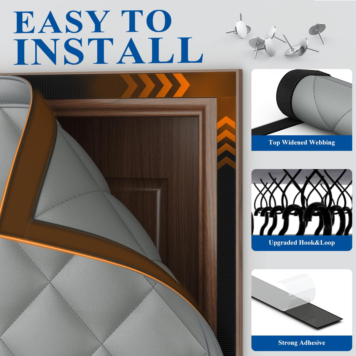 Magnetic Cotton Door Curtain