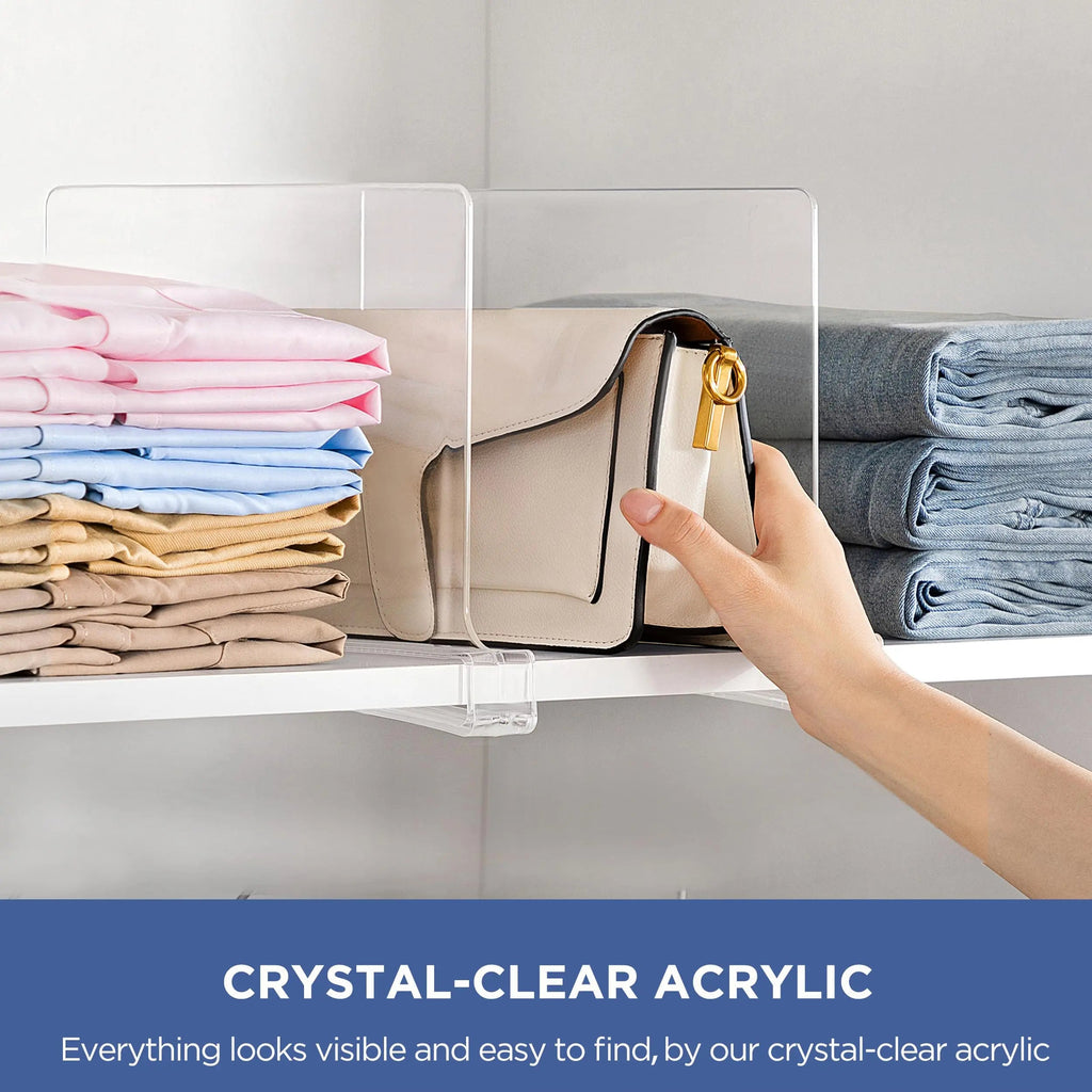 Clear Acrylic Shelf Dividers