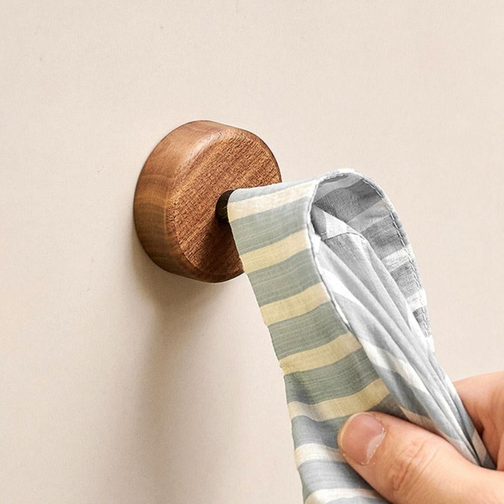 Walnut Self Adhesive Hook (4 Pcs)
