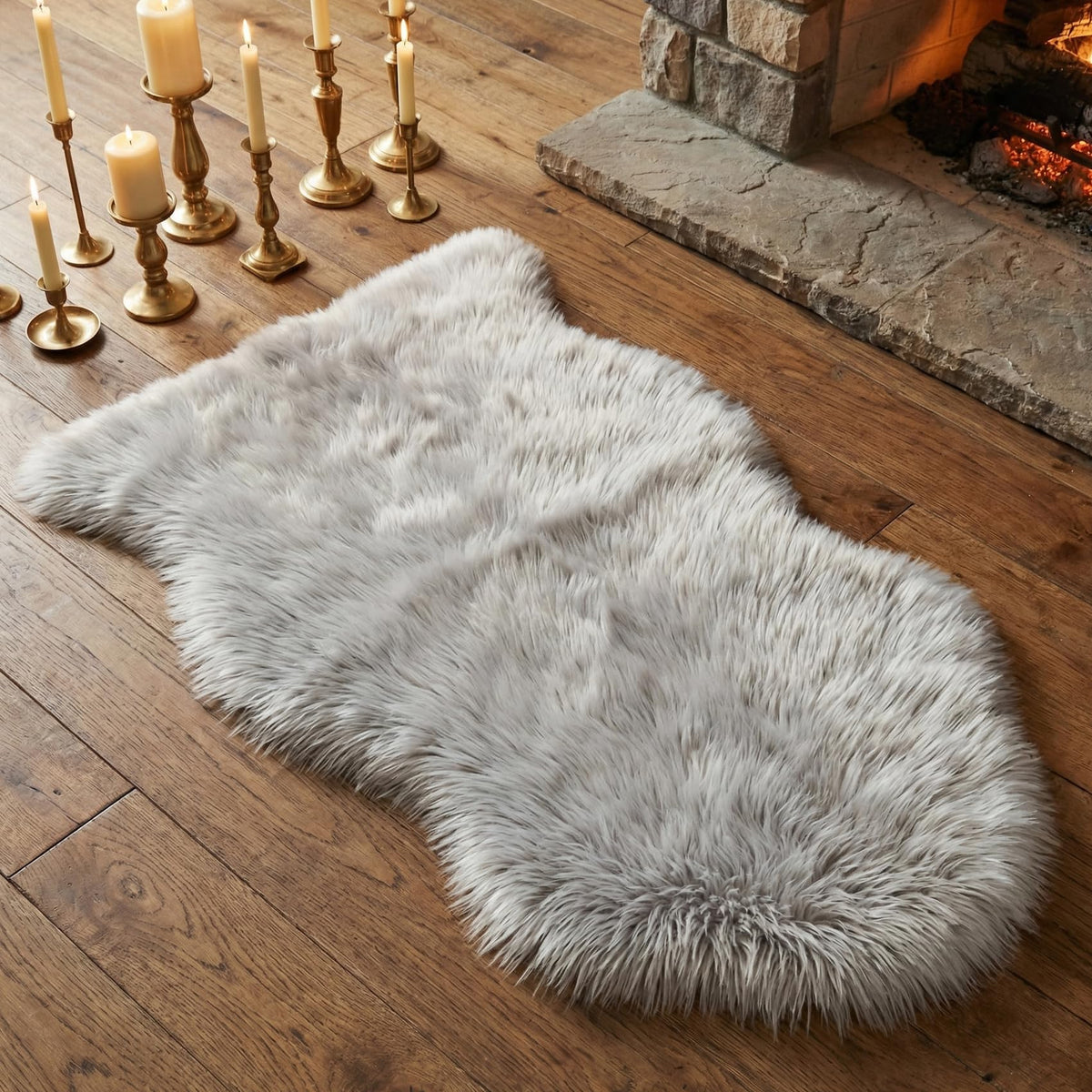 Faux Fur Shaggy Rug
