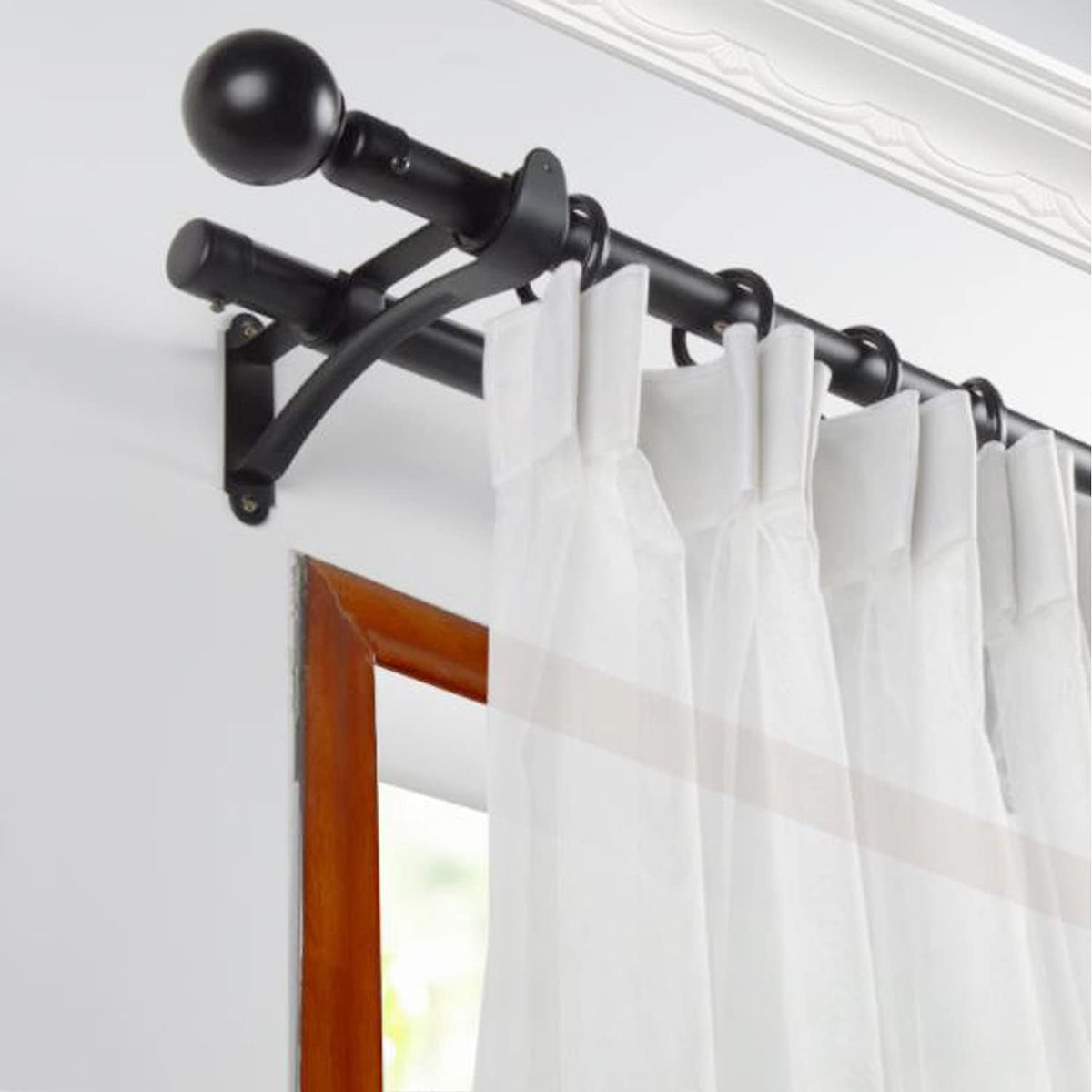 Double Curtain Bracket (2 Pcs)