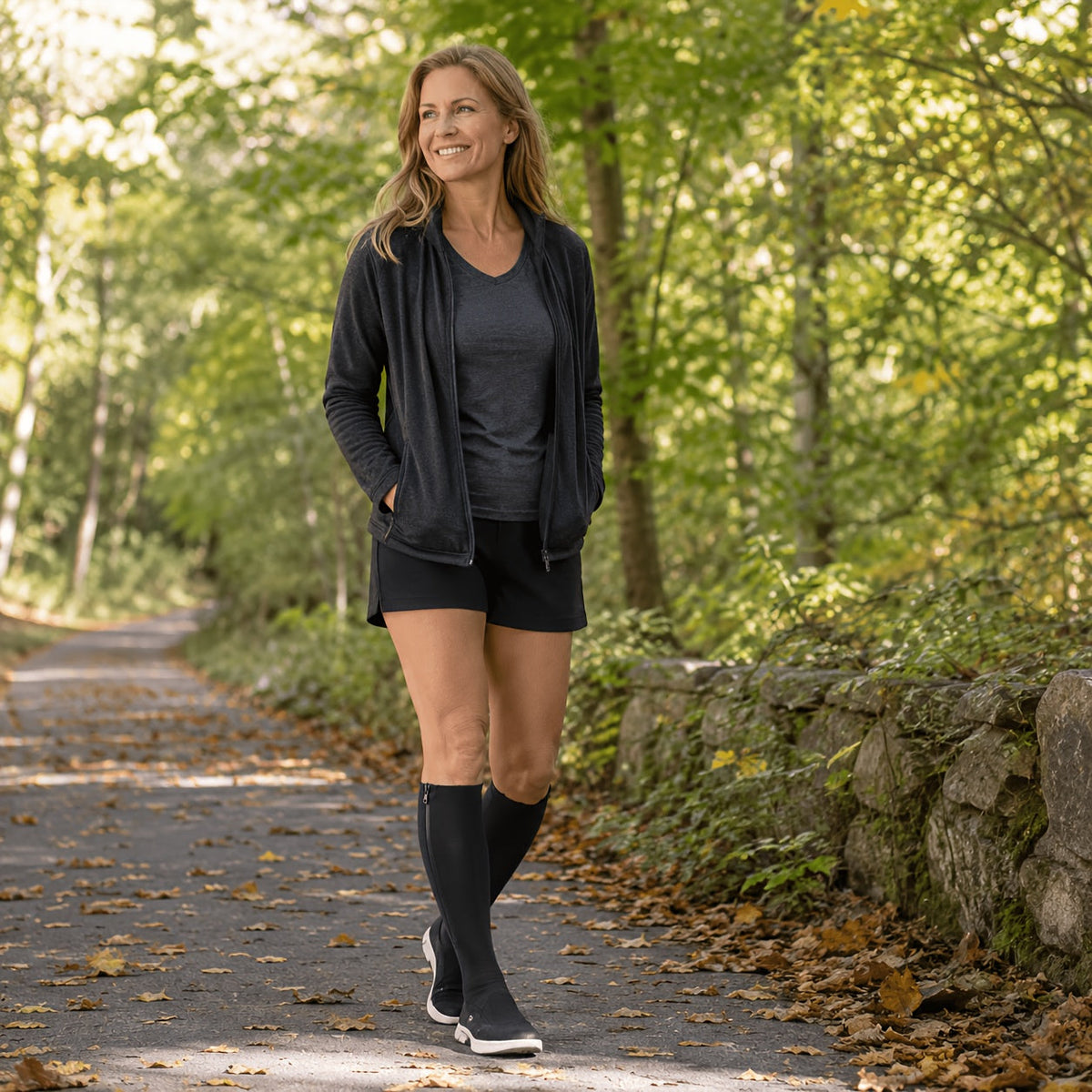 Zipper Compression Socks