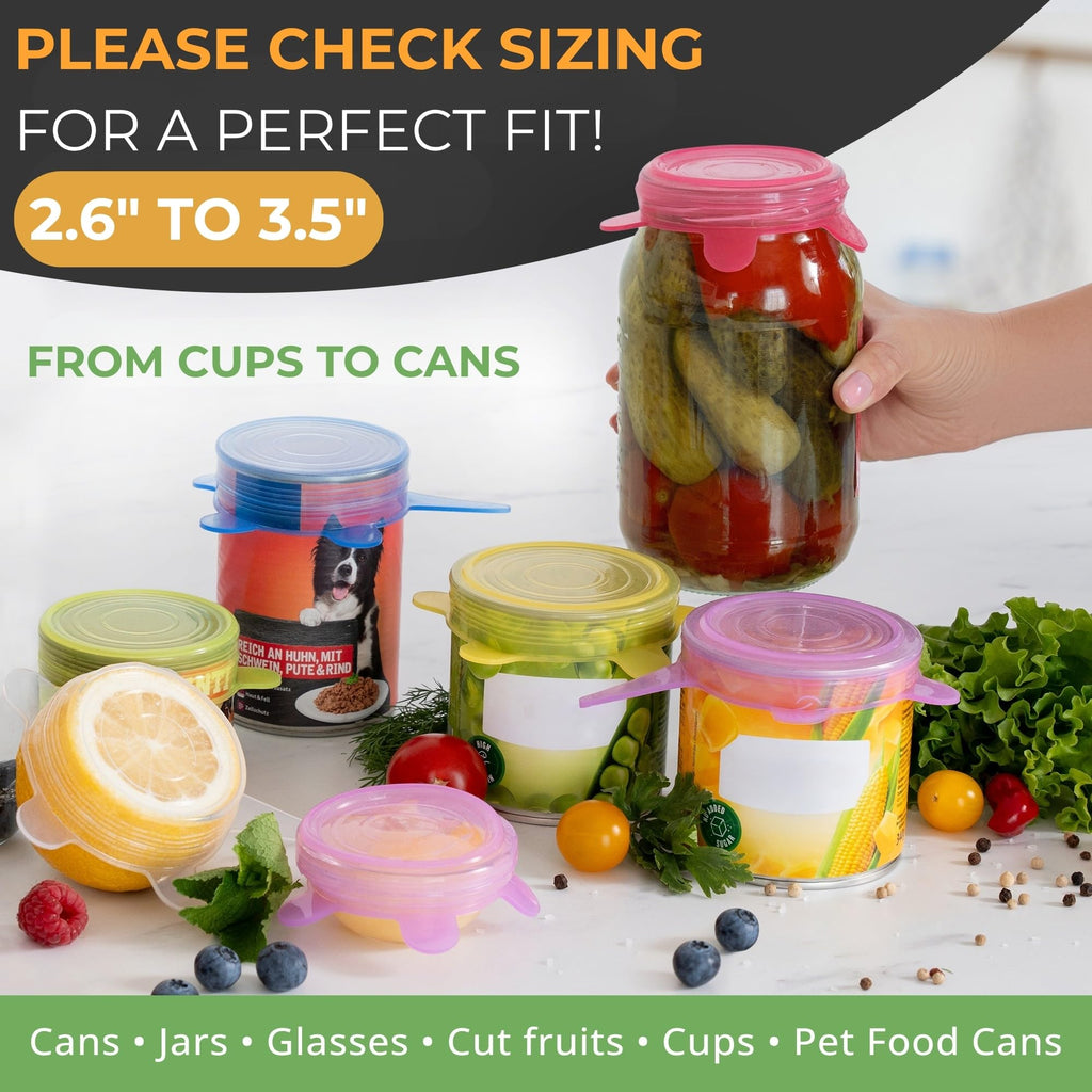 Reusable Silicone Jar Covers (12 pcs)