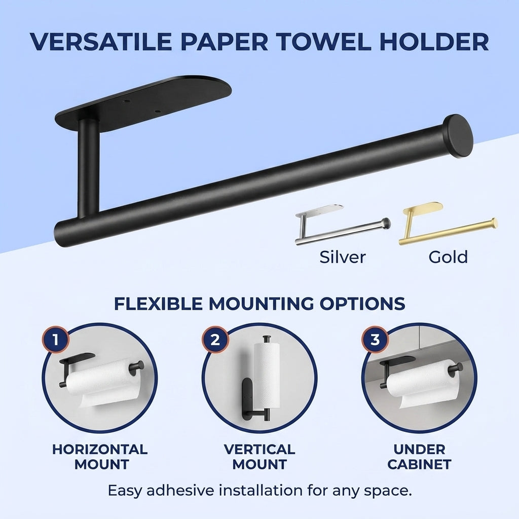 Adhesive Paper Towel Holder