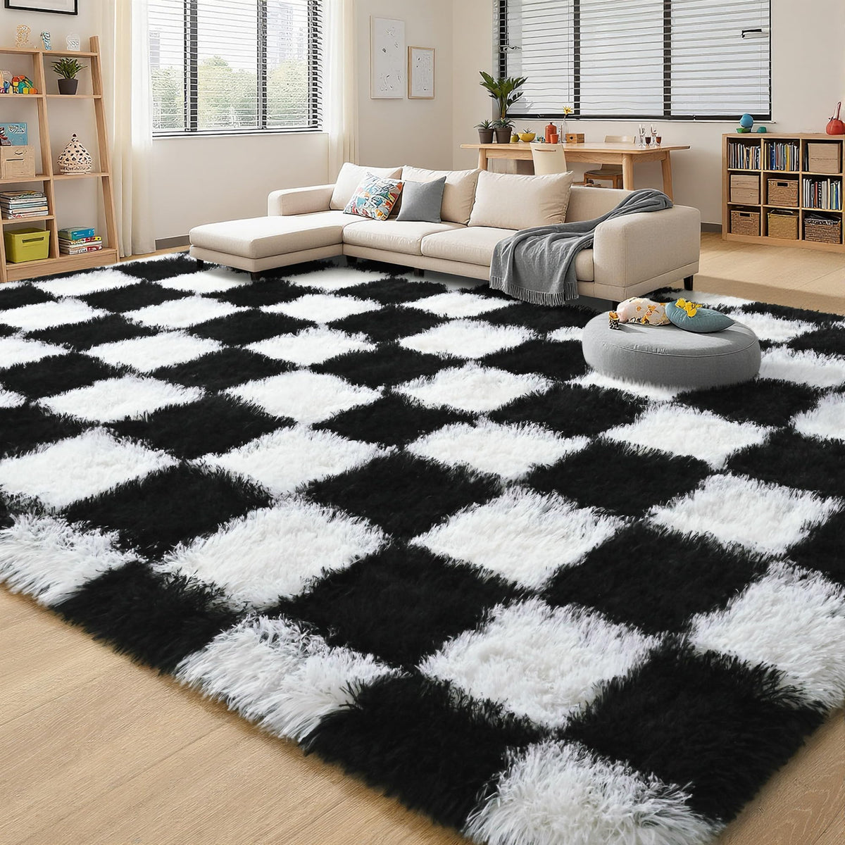 Checkered Area Rug