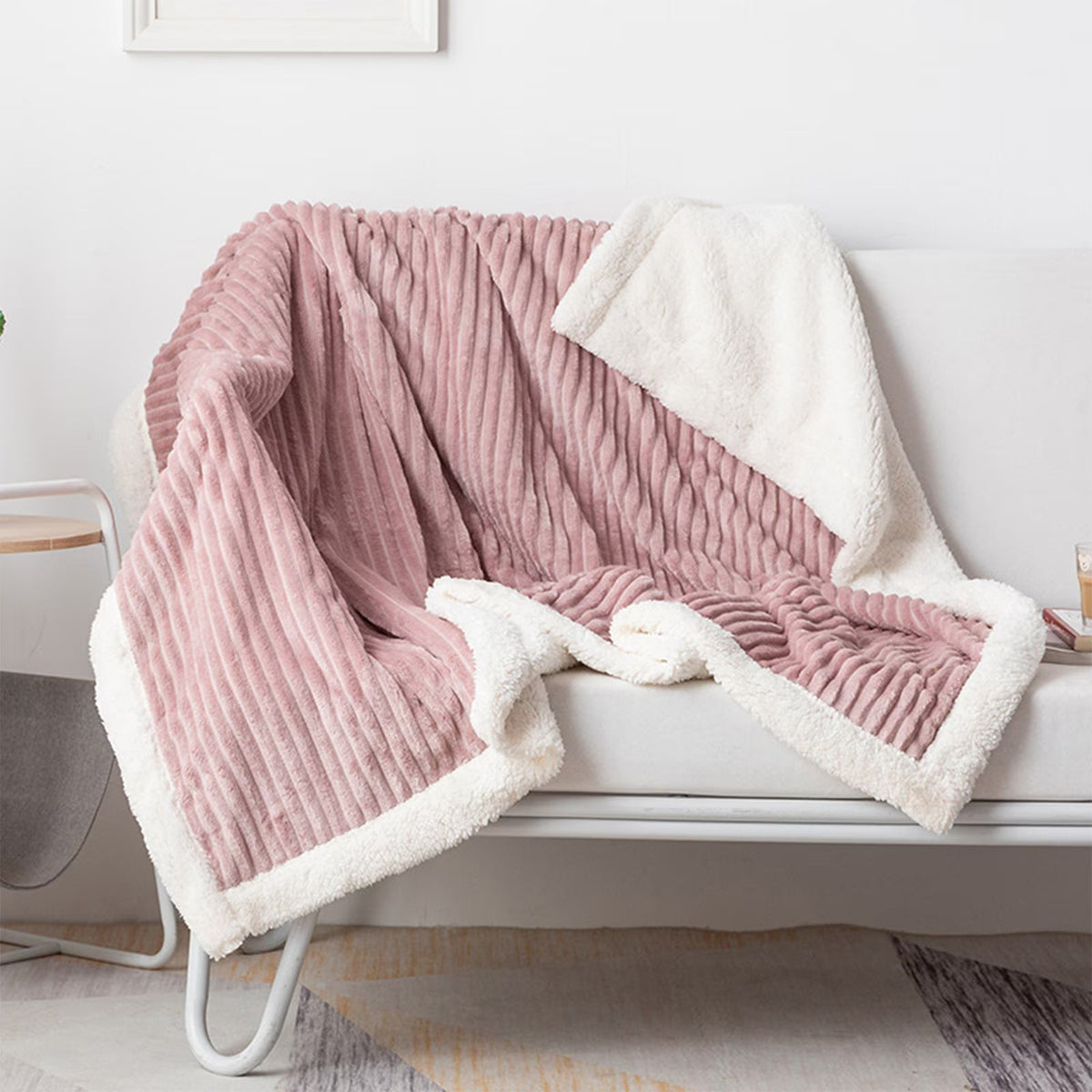 Ribbed Flannel Blanket