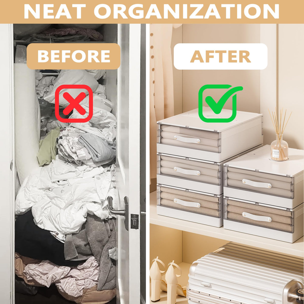 Foldable Drawer Storage Box