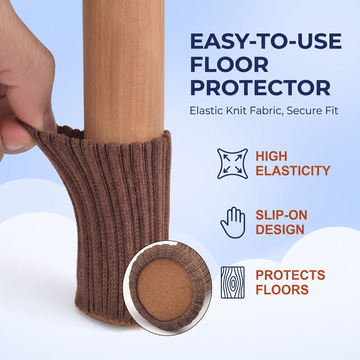 Knitted Chair Leg Socks (16 Pcs)