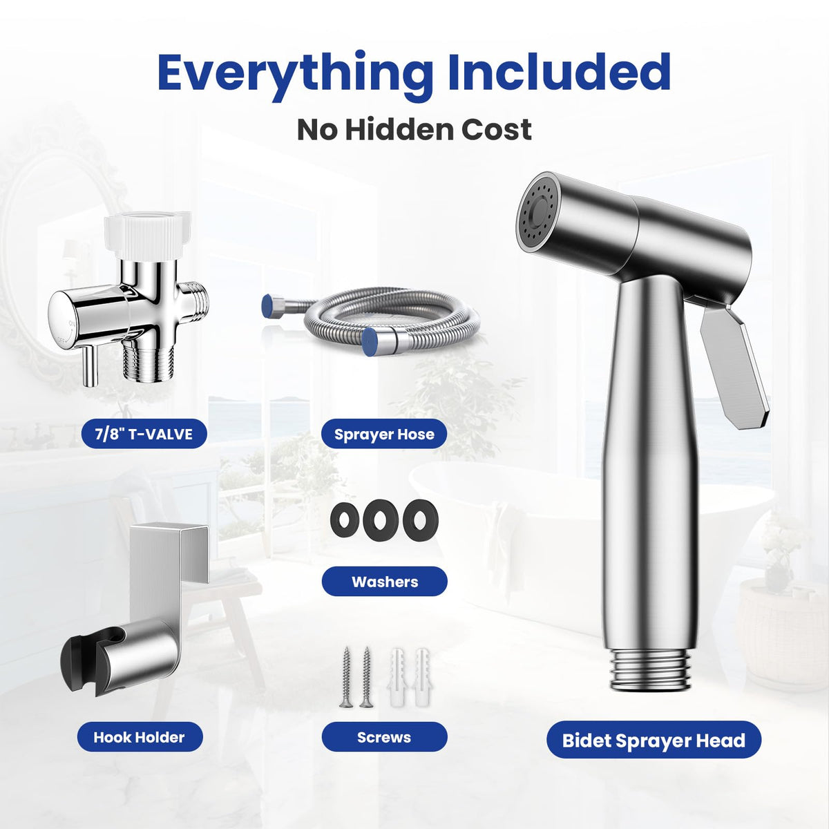 Stainless Bidet Sprayer Set