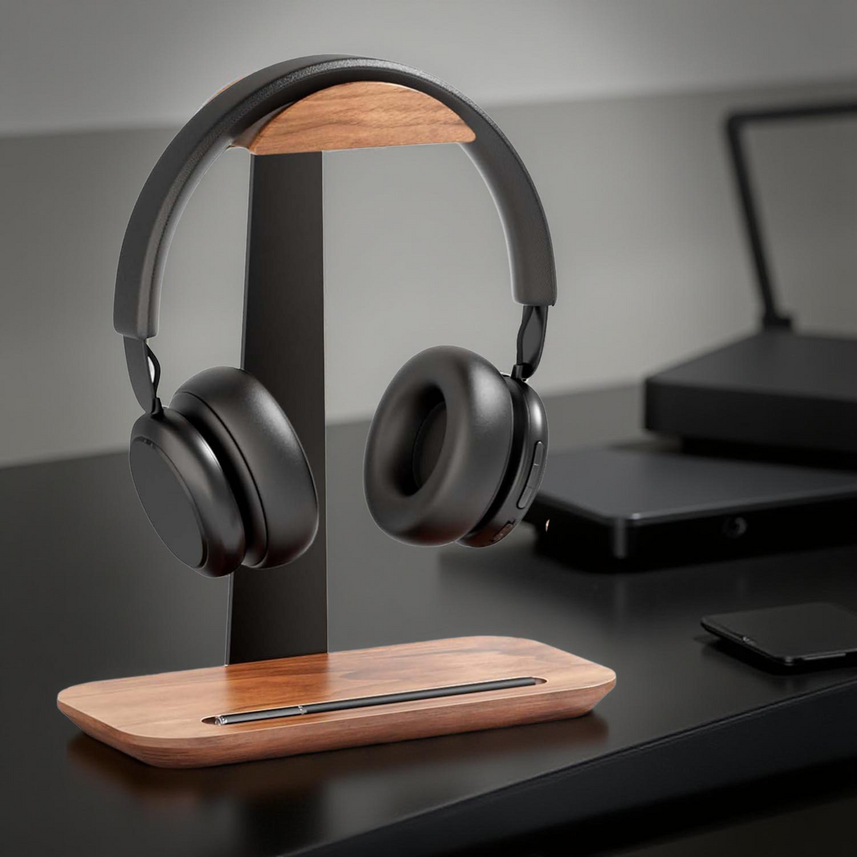 Headphone Stand with Storage Base