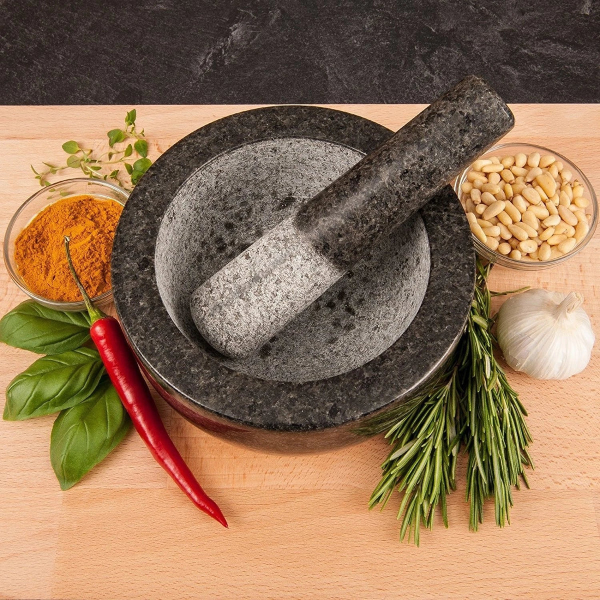 Granite Mortar and Pestle Set