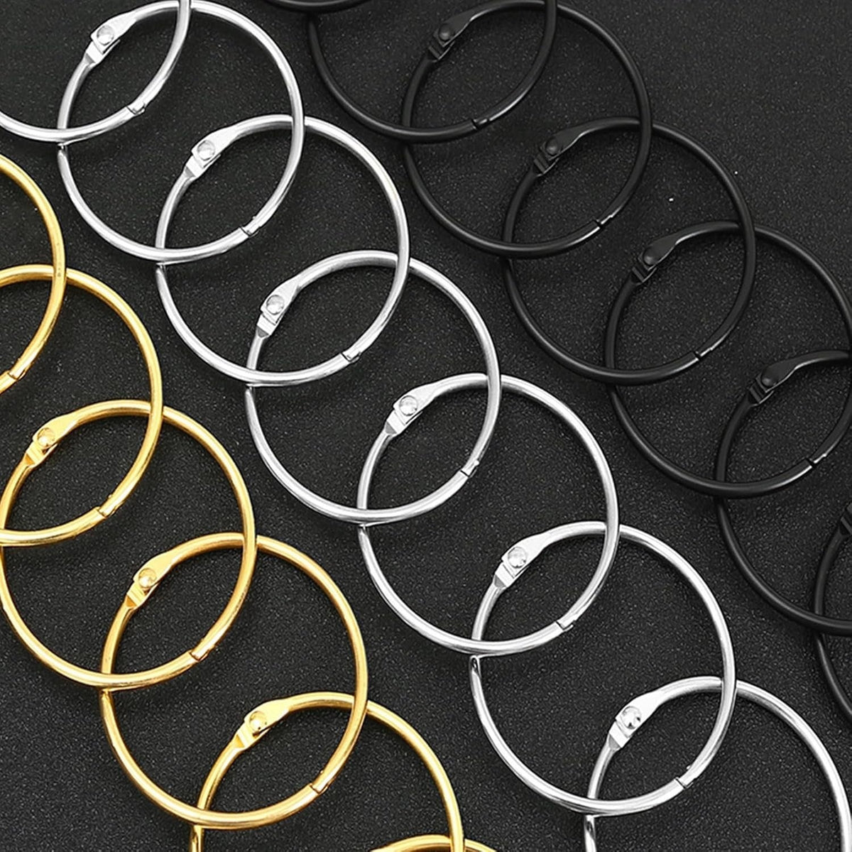 Metal Curtain O Rings (24 Pcs)