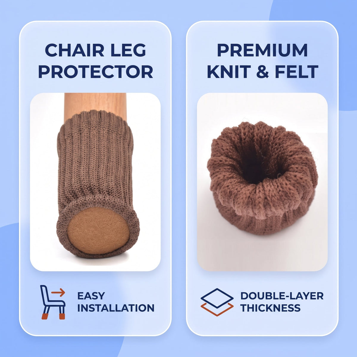 Knitted Chair Leg Socks (16 Pcs)