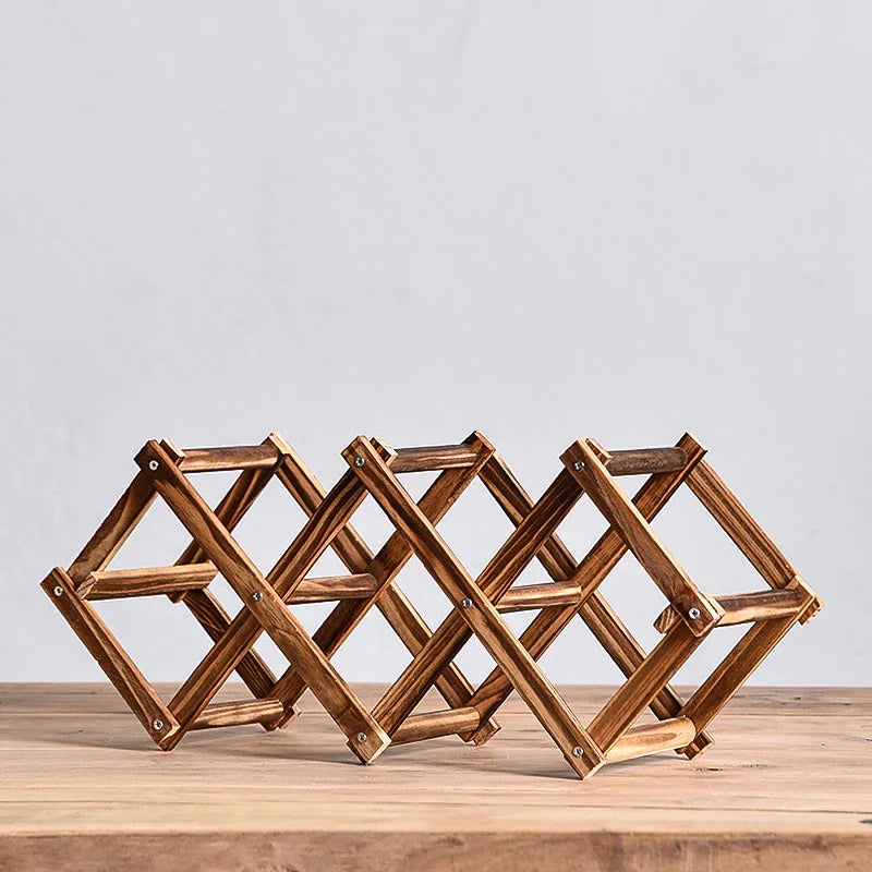 Foldable Wooden Wine Rack