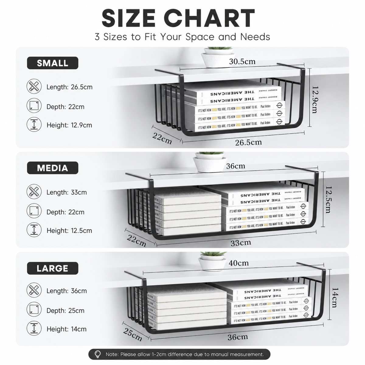 Under Shelf Hanging Storage Basket