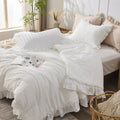 Korean Lace Seersucker Bedding Set